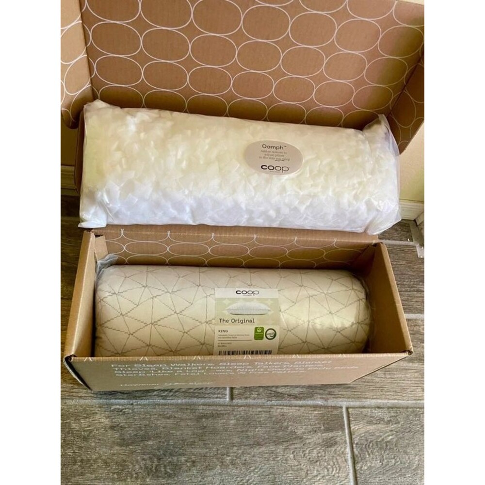 Coop Adjustable King Size Pillow Memory Foam New in box